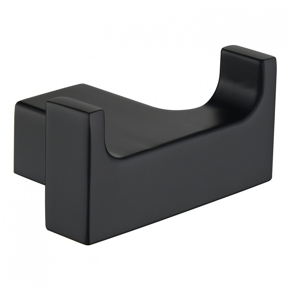 Крючок двойной Grocenberg AC0018, черный матовый