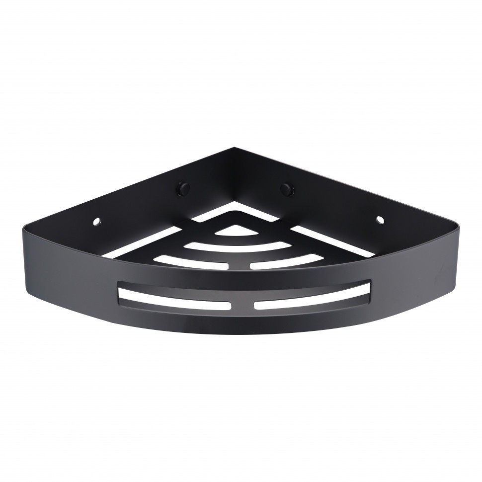 Полка корзина угловая Grocenberg AC0093BL, черный матовый