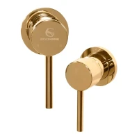 Смеситель встраиваемый для раковины Grocenberg GB511, золото глянец