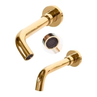 Смеситель встраиваемый для раковины Grocenberg GB511, золото глянец