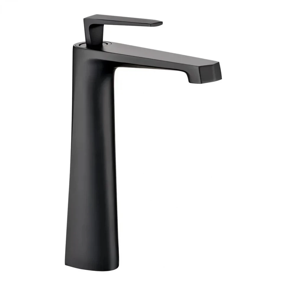 Смеситель для раковины высокий Grocenberg GB3025, черный матовый