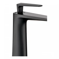 Смеситель для раковины высокий Grocenberg GB3025, черный матовый