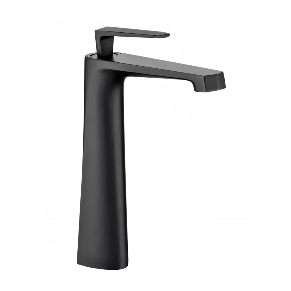 Смеситель для раковины высокий Grocenberg GB3025, черный матовый