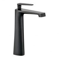 Смеситель для раковины высокий Grocenberg GB3025, черный матовый