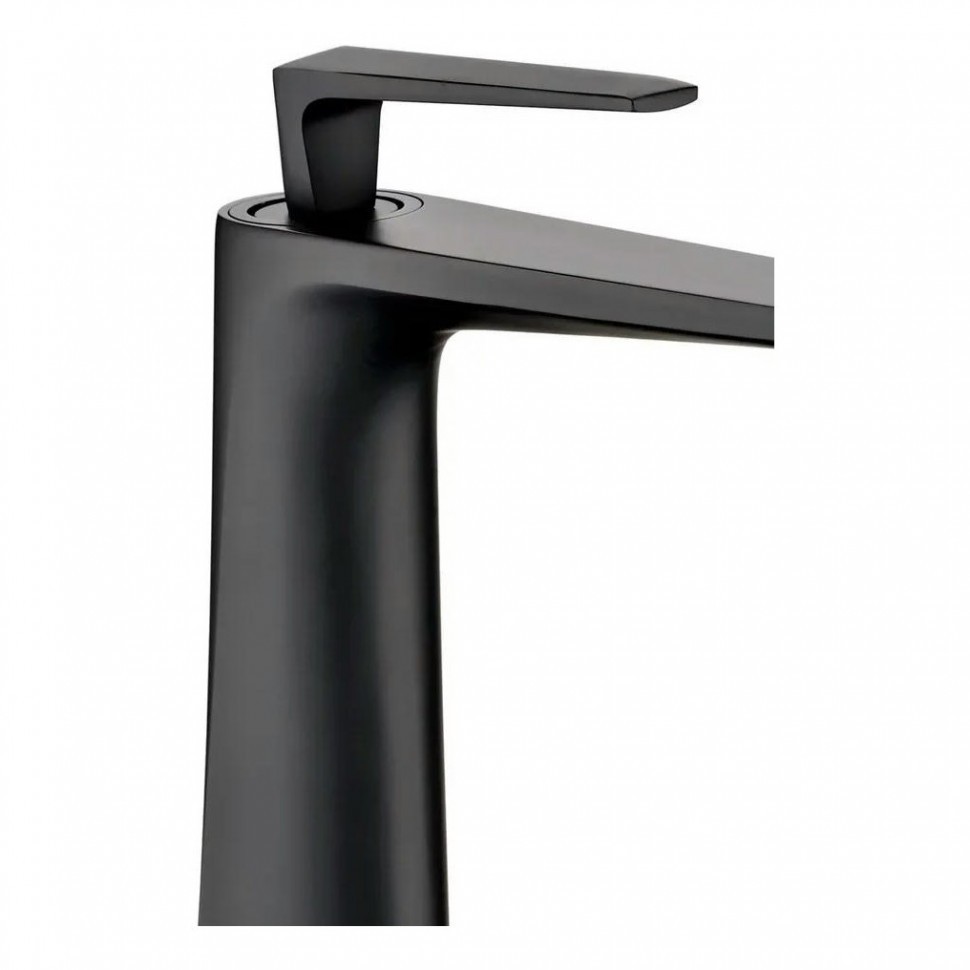 Смеситель для раковины высокий Grocenberg GB3025, черный матовый