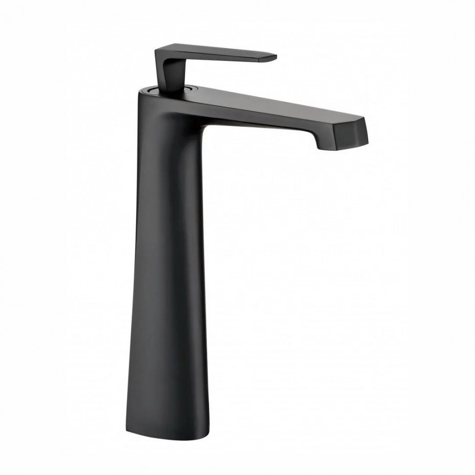 Смеситель для раковины высокий Grocenberg GB3025, черный матовый