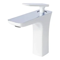 Смеситель для раковины Grocenberg GB1001N, белый/хром