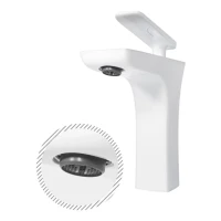 Смеситель для раковины Grocenberg GB1001N, белый/хром