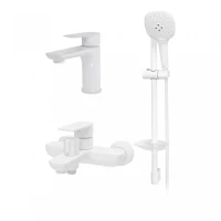 Набор для ванны 3 в 1 Hansberge H7099, белый