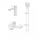 Набор для ванны 3 в 1 Hansberge H7099, белый
