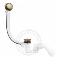 Сифон для ванны полуавтоматический FILARETE FL80, бронза