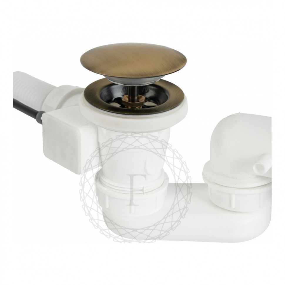 Сифон для ванны полуавтоматический FILARETE FL80, бронза