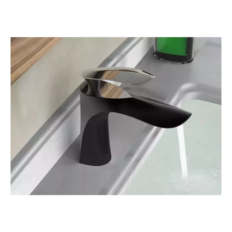 Смеситель для раковины Grocenberg GB2001, черный хром