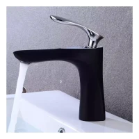 Смеситель для раковины Grocenberg GB2001, черный хром