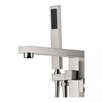 Смеситель напольный для ванны Grocenberg GB800, никель