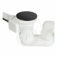 Сифон для ванны полуавтоматический FILARETE FL80, графит