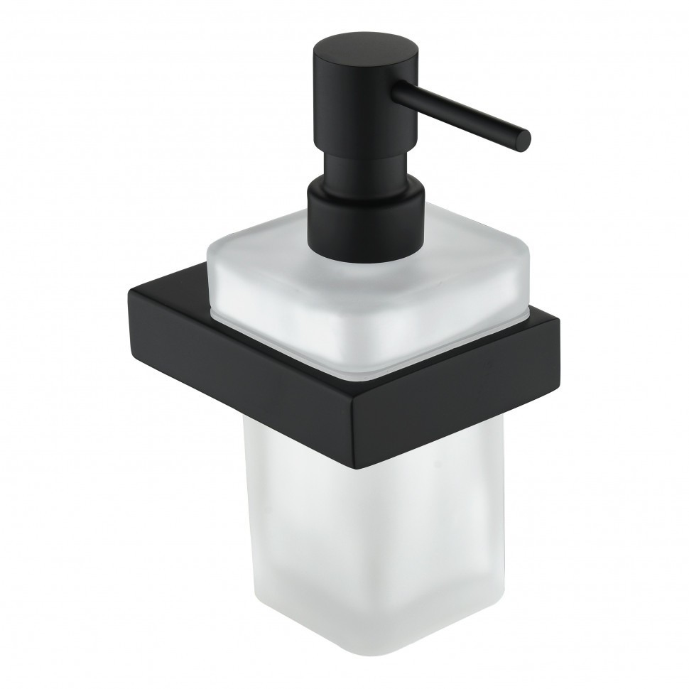Настенный дозатор для жидкого мыла Grocenberg AC0028, черный матовый Настенный дозатор для жидкого мыла Grocenberg AC0028, черный матовый