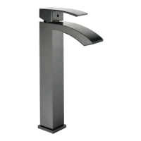 Смеситель для раковины высокий Grocenberg GB3007, графит