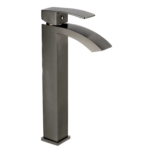 Смеситель для раковины высокий Grocenberg GB3007, графит