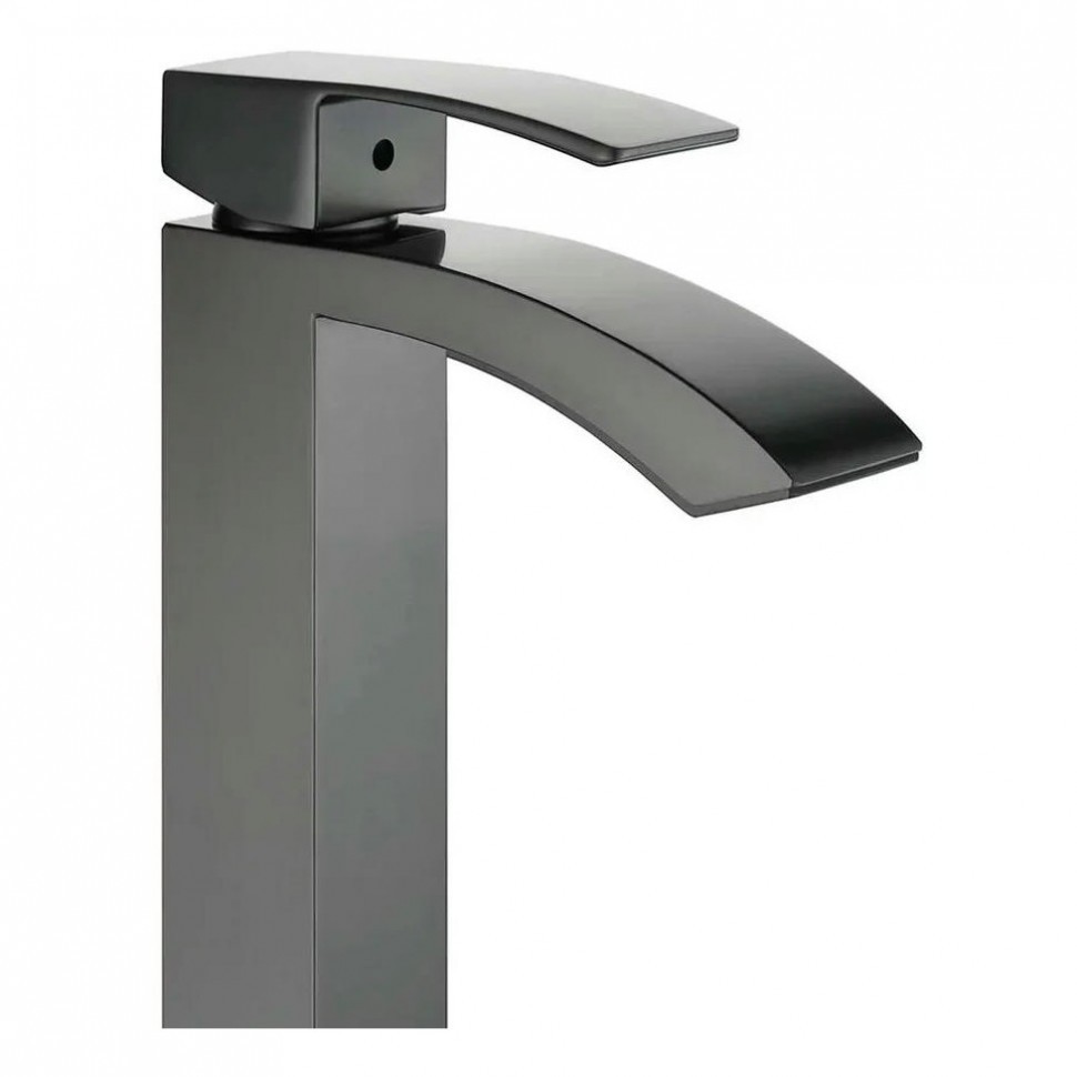 Смеситель для раковины высокий Grocenberg GB3007, графит