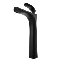 Смеситель для раковины высокий Grocenberg GB3001, черный матовый