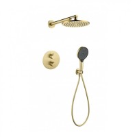 Душевая система скрытого монтажа Grocenberg GB5093, матовое золото