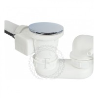 Сифон для ванны полуавтоматический FILARETE FL80, хром