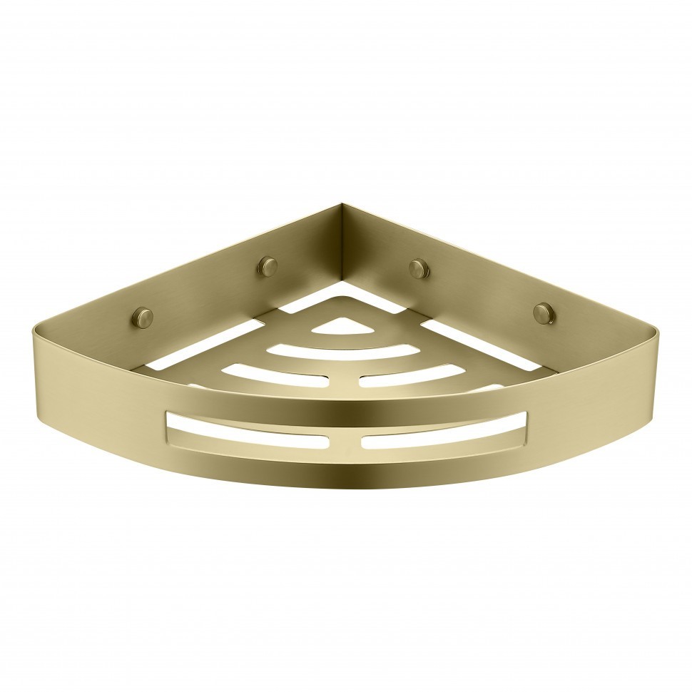 Полка корзина угловая Grocenberg AC0093MG, матовое золото Полка корзина угловая Grocenberg AC0093MG, матовое золото