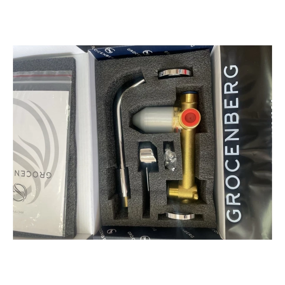 Смеситель встраиваемый для раковины Grocenberg GB511, хром