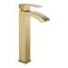 Смеситель для раковины высокий Grocenberg GB3007, матовое золото