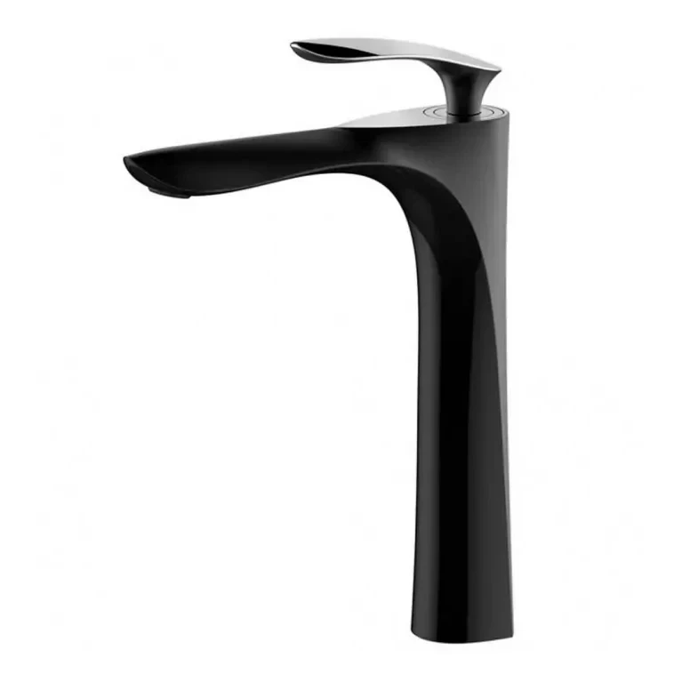 Смеситель для раковины высокий Grocenberg GB3001, черный хром