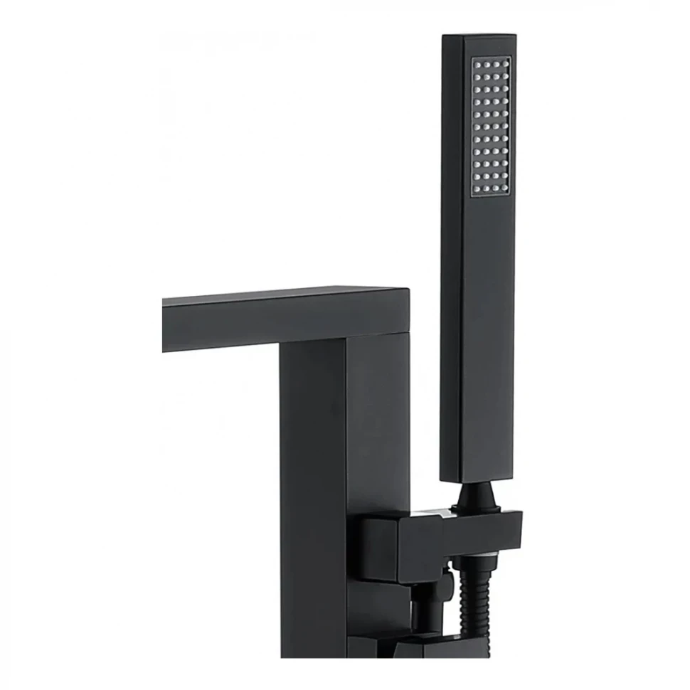 Смеситель напольный для ванны Grocenberg GB800, черный матовый