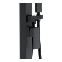 Смеситель напольный для ванны Grocenberg GB800, черный матовый