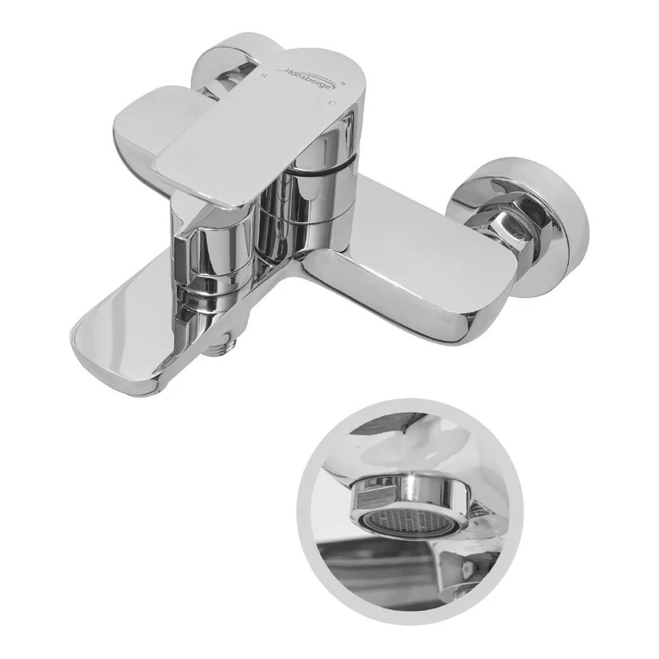 Набор для ванны 3 в 1 Hansberge H7099, хром