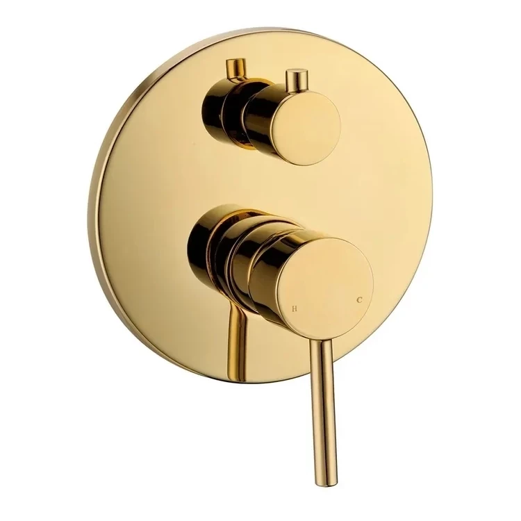 Душевая система скрытого монтажа Grocenberg GB5099GO-4, золото глянец