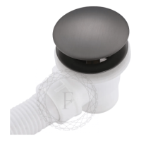 Сифон для ванны автоматический FILARETE FL90, графит