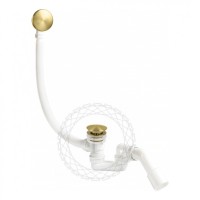 Сифон для ванны автоматический FILARETE FL90, матовое золото