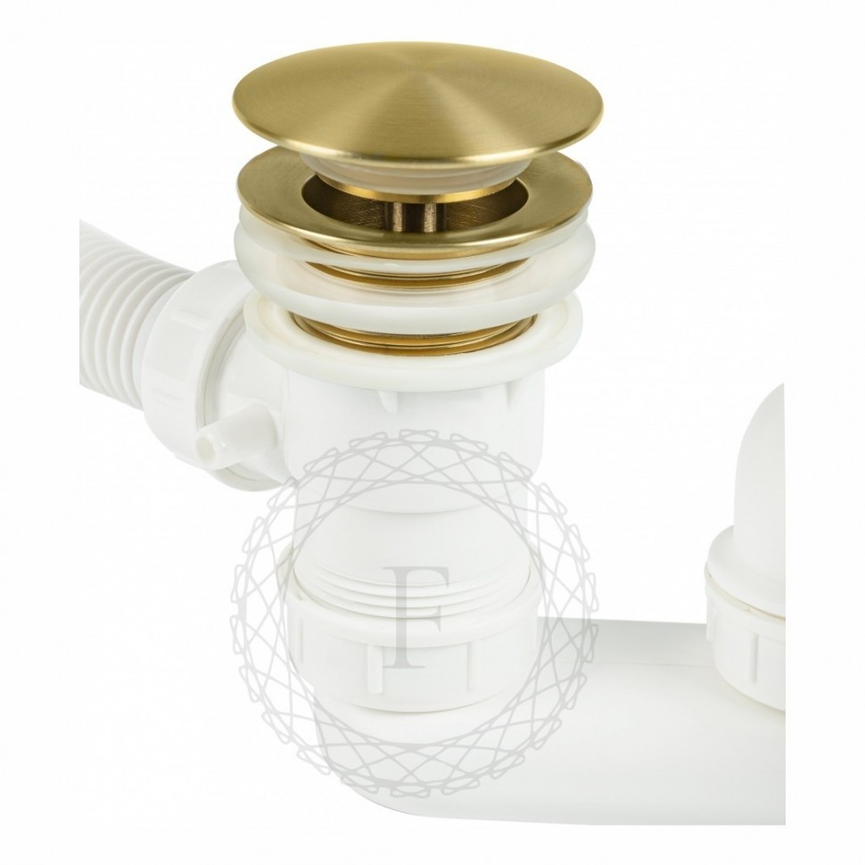 Сифон для ванны автоматический FILARETE FL90, матовое золото