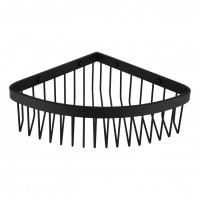 Полка корзина угловая Grocenberg AC0094BL, черный матовый Полка корзина угловая Grocenberg AC0094BL, черный матовый