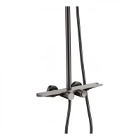 Душевая система с термостатом Grocenberg GB7038, графит