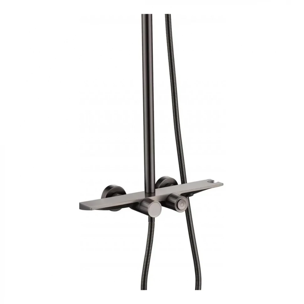 Душевая система с термостатом Grocenberg GB7038, графит