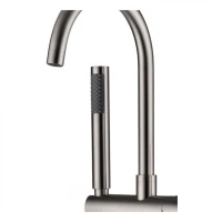 Смеситель напольный для ванны Grocenberg GB900, никель