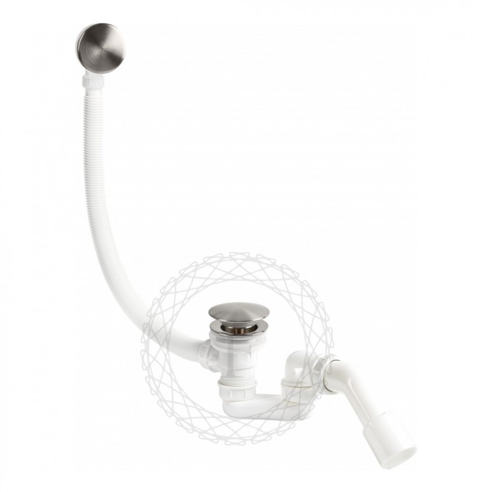 Сифон для ванны автоматический FILARETE FL90, никель