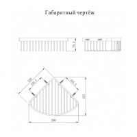 Полка корзина угловая Grocenberg AC0094CR, хром