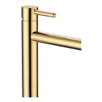 Смеситель для раковины высокий Grocenberg GB3029, золото глянец
