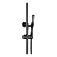 Душевая система с термостатом Grocenberg GB7038, черный матовый