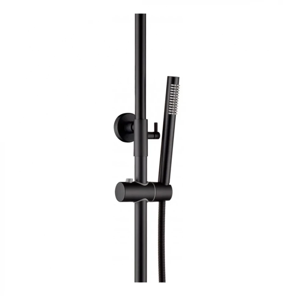 Душевая система с термостатом Grocenberg GB7038, черный матовый