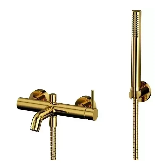 Смеситель для ванны Grocenberg GB8099, золото глянец