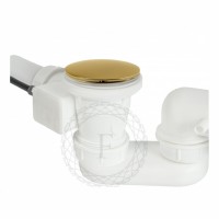 Сифон для ванны полуавтоматический FILARETE FL80, золото глянец