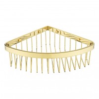 Полка корзина угловая Grocenberg AC0094GO, золото глянец